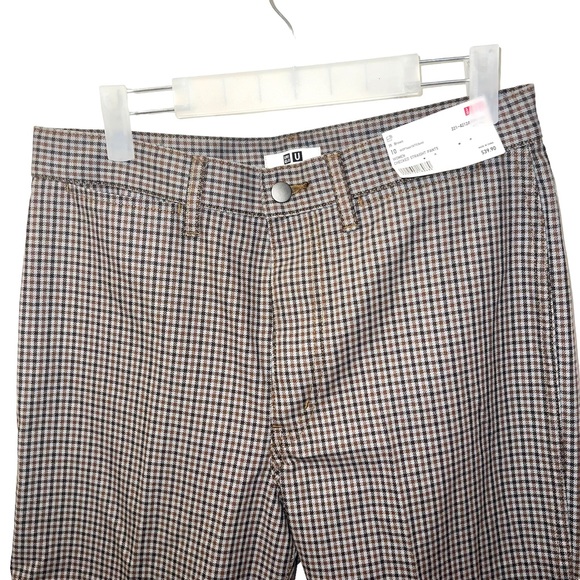 Uniqlo Women Checkered Corpcore Straight Pants Size 10 - Picture 6 of 7